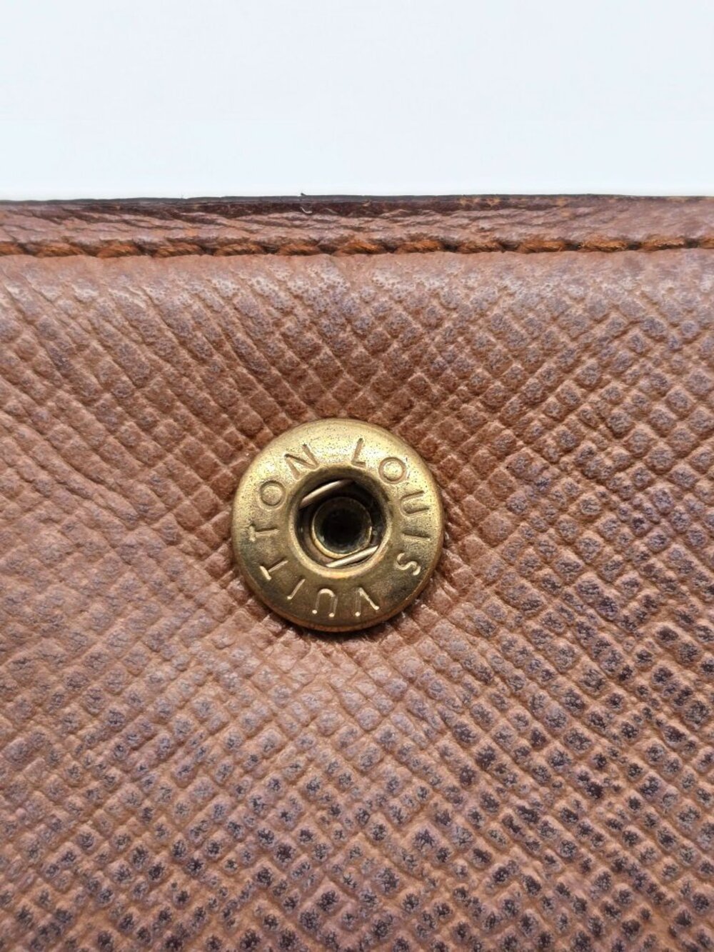 Authentic Louis Vuitton Monogram Canvas Compact Flap Snap Wallet Brown LV - Picture 11 of 16